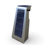 Alu brossé avec panneau photovoltaïque intégré